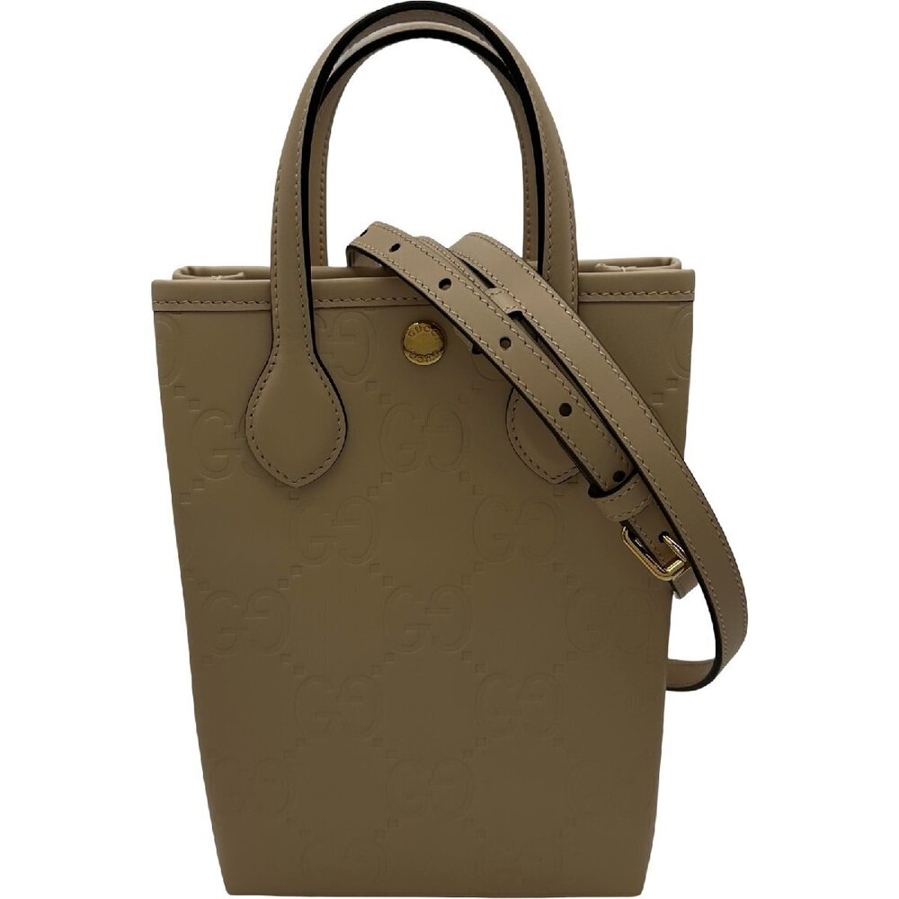 Gucci GG Super Bag Beige Leather Shoulder